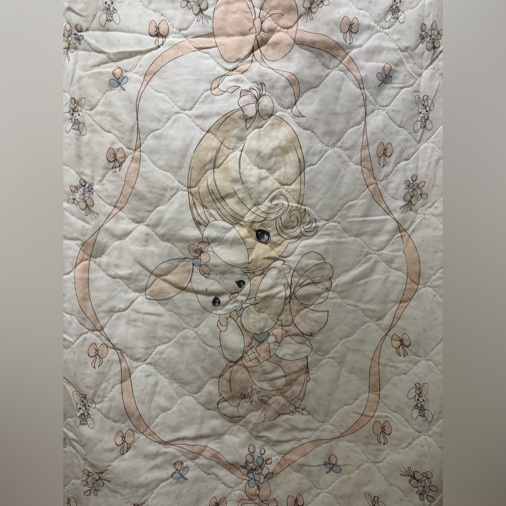 Vintage Precious Moments Baby Quilt